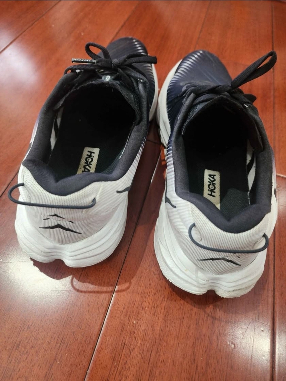 Hoka Rincon 3 Women's Dark Blue and White Athletic Running Shoes - Picture 3 of 6